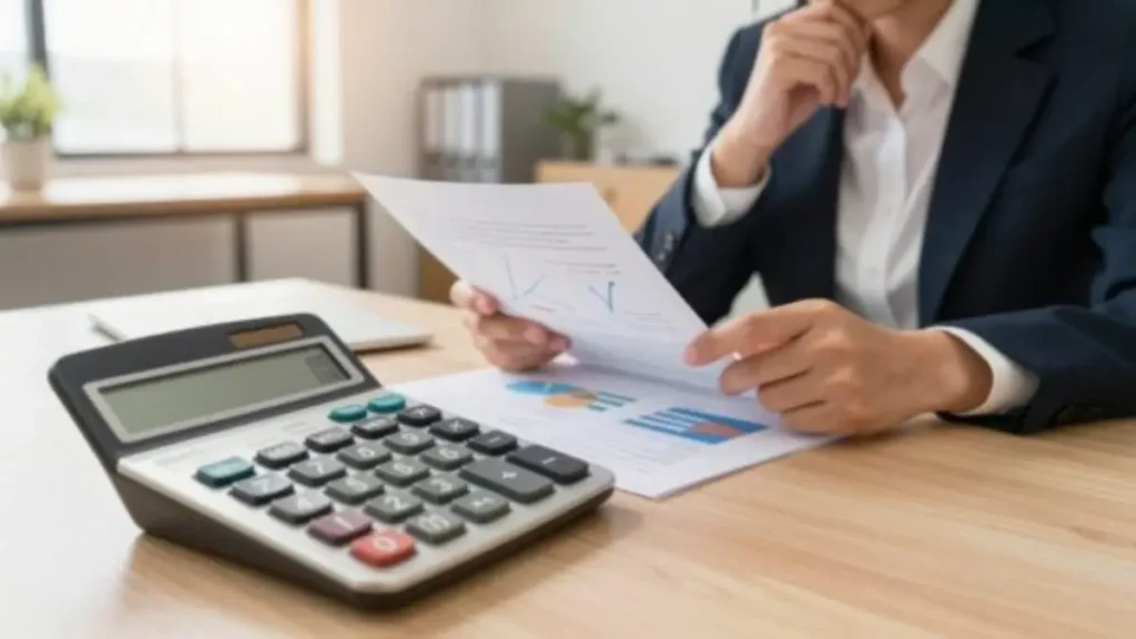A clear and informative illustration depicting the concept of calculating savings through 