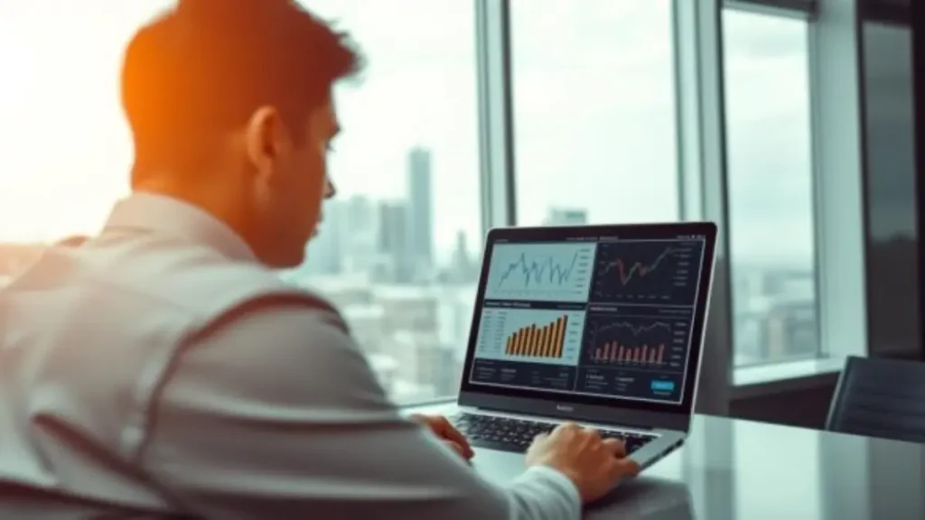 A-professional-and-modern-office-environment-featuring-a-businessperson-analyzing-credi